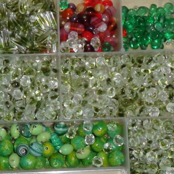 2LB .- BEADS & ORGANIZER Motsly Green - Picture 3 of 5